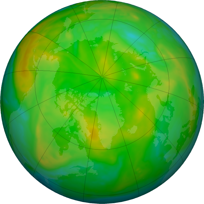 Arctic ozone map for 19 June 2017